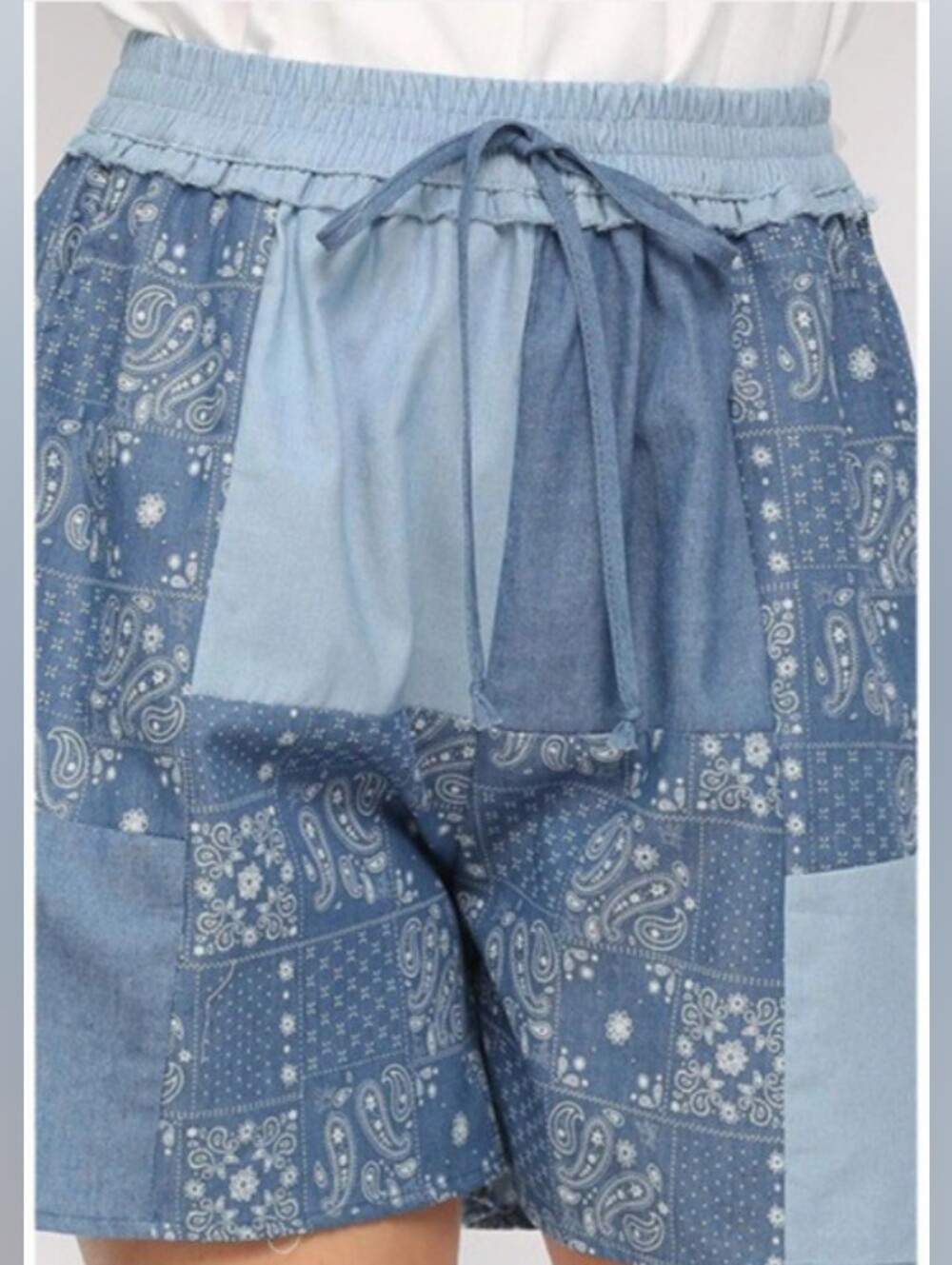 Gigio Patchwork Print Shorts NWOT